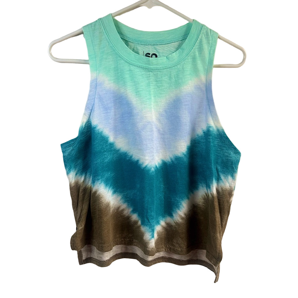 SO Tie-Dye Cotton Muscle Tee